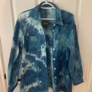 Oversized button up